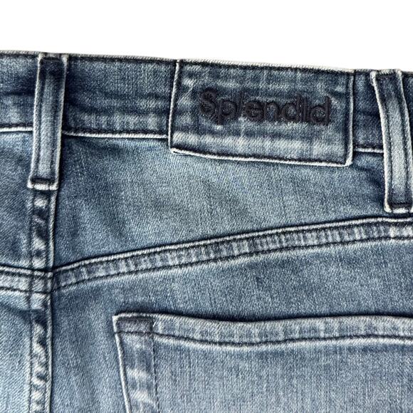 Splendid Girlfriend Jeans Light Blue Distressed Wash Dark Raw Hem Boho Size 28 - Picture 10 of 10